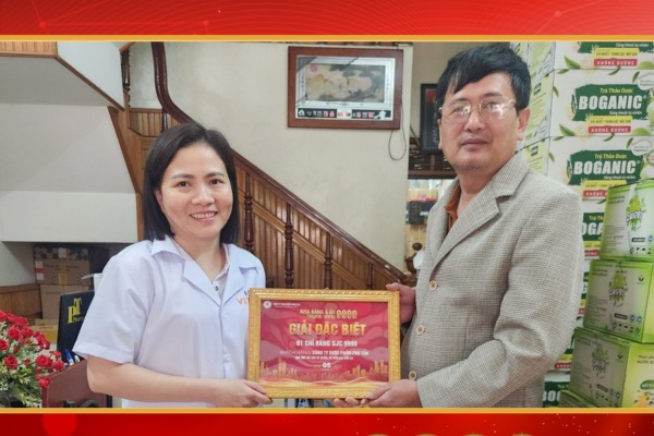 Xin chúc mừng công ty DP Phú Tấn đã may mắn trúng giải đặc biệt là 1 chỉ vàng SJC 9999